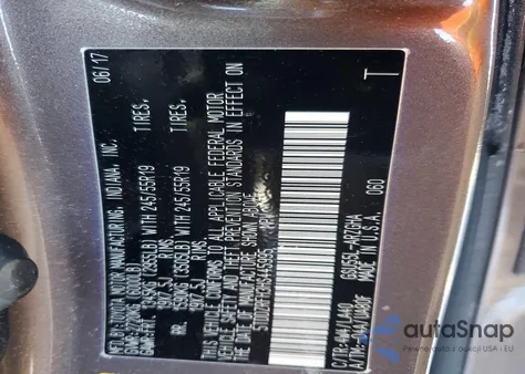 2017 Toyota Highlander Limited из США, поврежденный, VIN 5TDDZRFH3HS445995